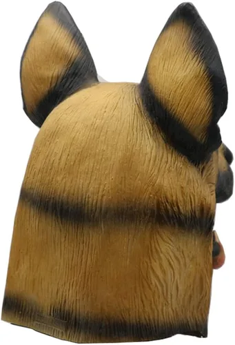 Vista 3 de Divertido disfraz de Alpaca Padan de cabeza de animal para adultos