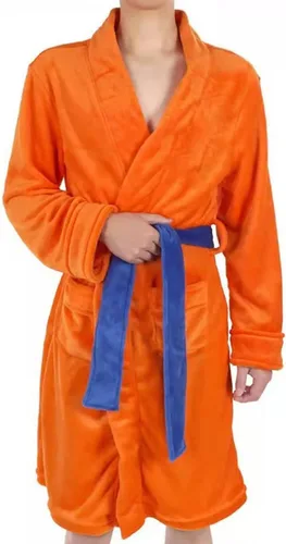 Vista 5 de Anime Dragon Robe Bathrobe Anime Pajamas Onesie for Mens One-Piece Costume Men Bath Robe Soft Long Bathrobes Cosplay