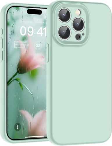 Vista 76 de SUPFINE - Funda diseñada para iPhone 12, silicona líquida premium con [forro de microfibra suave antiarañazos][protección de cámara mejorada], funda