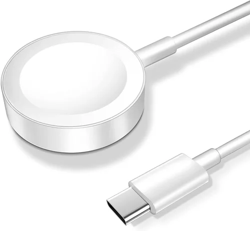 Vista 6 de Cable de carga magnético para cargador de Apple Watch, puerto USB C, cable de carga inalámbrico compatible con iWatch Series
