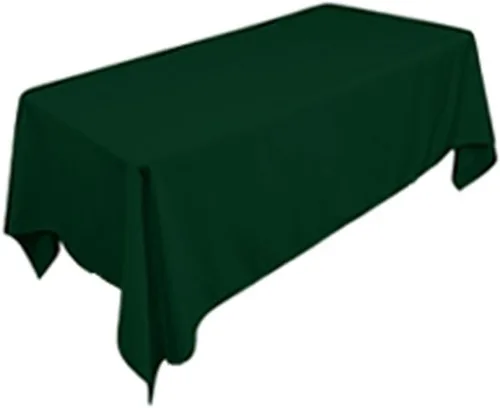 Vista 6 de Tektrum mantel rectangular de poliéster, de 60 נ102 pulgadas; tela gruesa, resistente y duradera