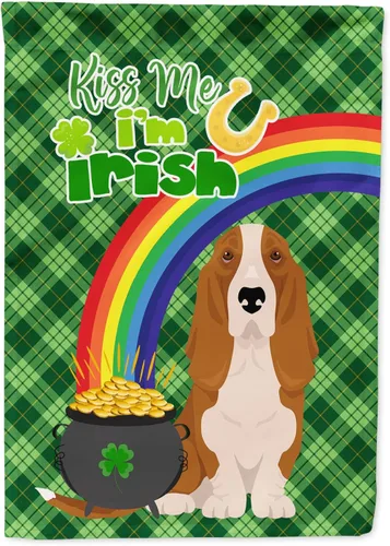 Vista 133 de Caroline's Treasures WDK4731GF - Bandera decorativa para jardín del día de San Patricio, color negro y tostado, Airedale Terrier, para jardín