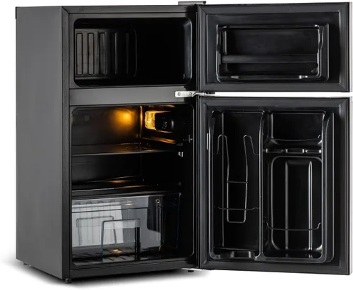 Vista 5 de Frigidaire, Refrigerador de 3 pies cúbicos, vidrio de dos puertas, negro