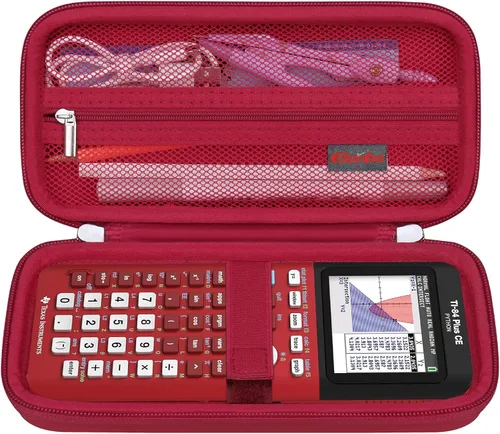 Vista 12 de Funda Elonbo para calculadora TI-84 Plus CE/TI-84 Evo/TI-84 Plus/TI-83 Plus Texas Instruments TI-84 Plus CE/TI-84 Evo/TI-84 Plus/TI-83 Plus/TI-83