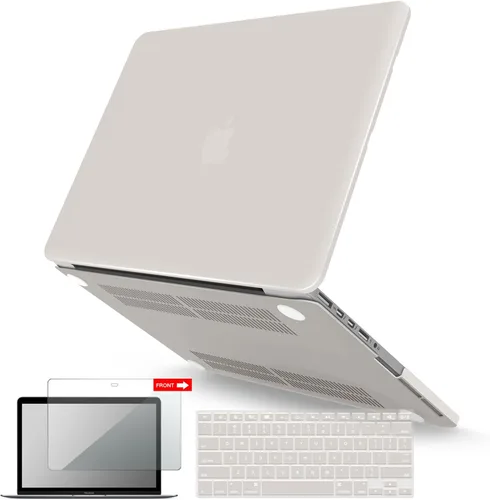 Vista 15 de IBENZER Compatible con MacBook Pro de 13 pulgadas 2015 2014 2013 finales 2012 A1502 A1425, carcasa rígida y cubierta de teclado y protector