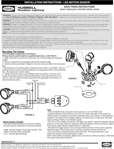 Vista 7 de Hubbell - Kit de luces LED resistentes a la intemperie con sensor de movimiento, acabado bronce oscuro