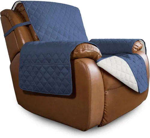 Vista 318 de Easy-Going - Funda reversible para sofá, resistente al agua, con varillas de espuma y correas elásticas, protector de muebles para mascotas y perros