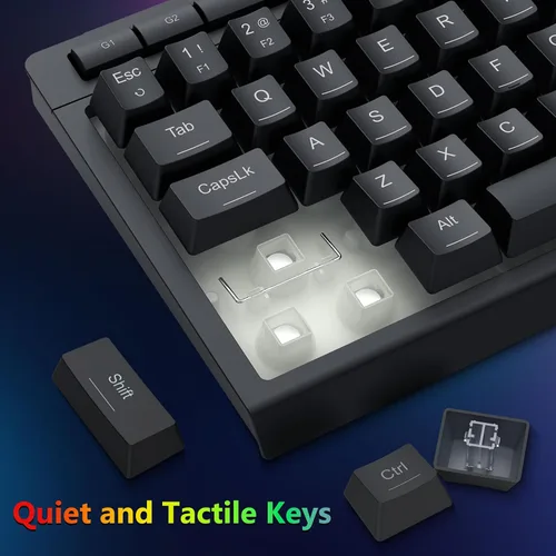 Vista 7 de Redragon Combo de teclado y mouse para juegos con cable S157