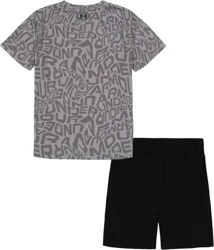 Vista 107 de Under Armour baby-girls Ua Terrazzo Leopard Heart SetShort Set