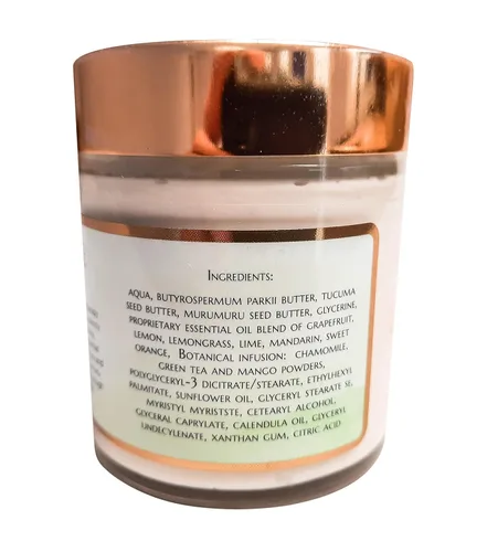 Vista 4 de WFG WATERFALL GLEN SOAP COMPANY, LLC, Citrus Grove vegano, mantequilla corporal, hidratante calmante para todo el cuerpo con manteca de karité
