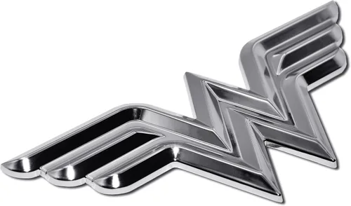 Vista 4 de Emblema cromado para auto de Mujer Maravilla (3D)