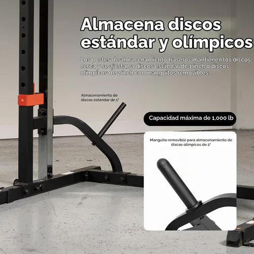 Vista 7 de Sunny Health & Fitness Smith Machine - Soporte para sentadillas