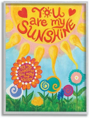 Vista 11 de Stupell Industries Placa de pared You are My Sunshine, 13 x 19 pulgadas, diseño por artista nJoyArt