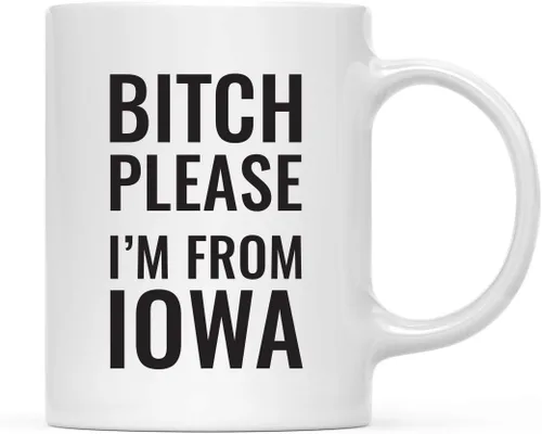 Vista 83 de Andaz Press Taza de café de 11 onzas, regalo de broma, Bitch Please I'm from Alabama, paquete de 1, incluye caja de regalo, divertidas ideas