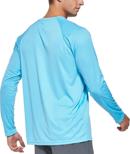 Vista 2 de Susclude Camiseta de manga larga con protección solar UPF 50+ UVSPF, para exteriores, para correr, pescar, senderismo