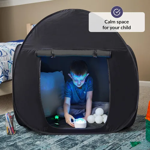 Vista 2 de Tienda de Juego Sensorial Escondite Tranquilo para Niños Den Sensorial Desmontable Oscurecimiento Tienda para Interiores Fácil