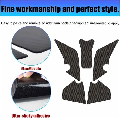 Vista 4 de Fuel Tank Gasket Non-Slip Side Fuel Tank Stickers Pad Stickers for Yam&aha Tenere 700 Rally T700 Tenere700 XTZ T 700 2019-2022