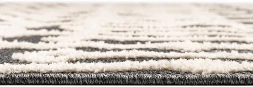 Vista 5 de Unique Loom Arlo Collection Alfombra de área - Lenny (rectangular 2' 0" x 3' 0", carbón/marfil)