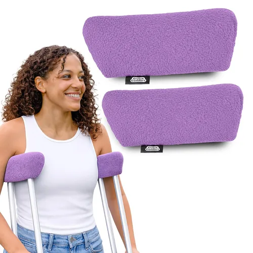 Vista 8 de Almohadillas universales para muletas, Negro clásico, 1