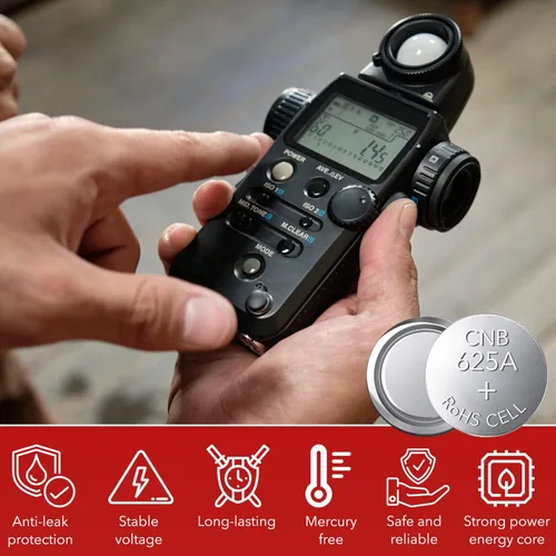 Vista 4 de LOOPACELL Batería alcalina 625A PX625A LR9 V625U PX625 - Batería alcalina de 1.5 V de larga duración para medidores de luz alimentados por