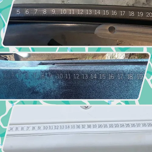 Vista 5 de Adhesivo para regla de 40 pulgadas / 39.4 in Cinta métrica adhesiva de doble escala Imperial y métrica Fabricado en Estados Unidos