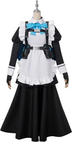 Vista 3 de Game Blue Archive - Disfraz de cosplay de todos los personajes, disfraz de fiesta de Halloween, traje de uniforme