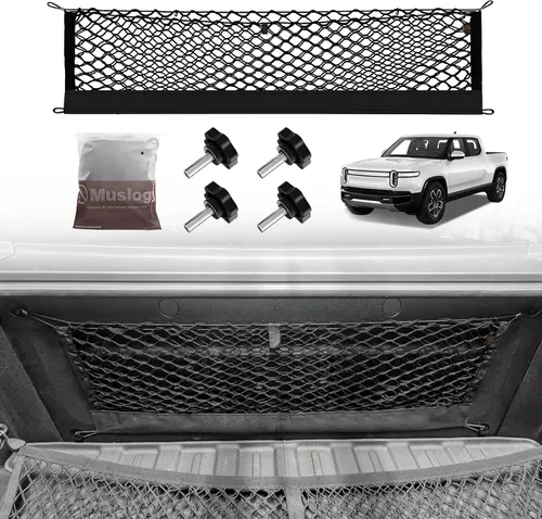 Vista 25 de Muslogy Red de carga para maletero estilo sobre compatible con accesorios Jeep Grand Cherokee L 2021-2024 2025, organizador de maletero de ajuste