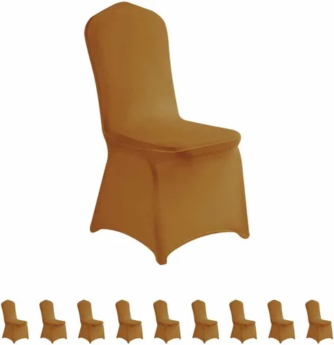 Vista 34 de LZY 6 piezas Fundas de Silla de Spandex Elásticas Fundas Deslizables para Fiestas de Boda, Fundas de Decoración de Sillas de Comedor y Banquete Negro