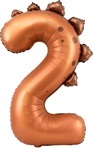 Vista 16 de Globo de dinosaurio número 1, globo de aluminio beige de 30 pulgadas para decoración de fiesta de cumpleaños de 1º cumpleaños de la selva