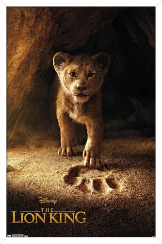 Vista 11 de Trends International Disney The Lion King - Póster de pared de Simba de una hoja, 14.725 x 22.375 pulgadas, versión enmarcada de madera de granero