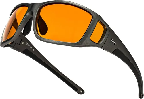 Vista 9 de TIJN Blue Light Glasses for Woman Men Computer Gaming Red Sleep Eyeglasses Orange Bluelight Blocking Amber Lens Screen Use