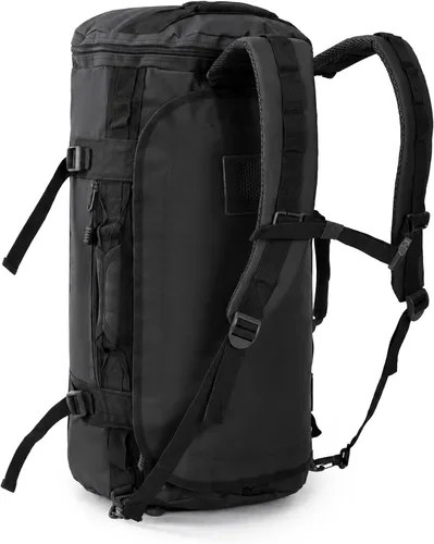 Vista 14 de MIER Mochila grande tipo duffel para deporte y gimnasio con compartimento para zapatos, resistente y resistente al agua, Gris, 90 l, Classic