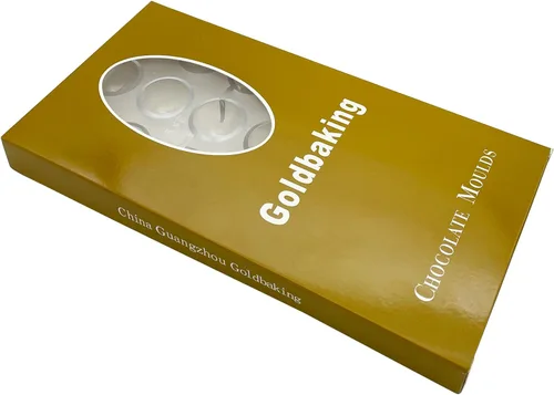 Vista 6 de Goldbaking Molde de bombón de chocolate con forma de campana, molde de trufa de policarbonato, chocolates caseros, cubiertos de dulces, herramienta