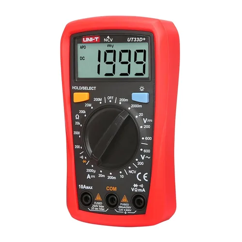 Vista 2 de UNI-T UT33D+multímetro del medidor del probador digital del bolsillo del LCD del tamaño de la palma
