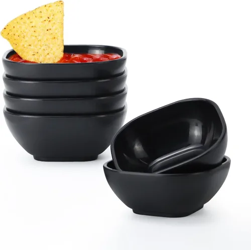 Vista 13 de Homienly Juego de 6 tazas de paja de trigo, tazas de salsa irrompibles de 4.5 onzas y tazas de salsa, tazas de condimento para tazas de charcutería