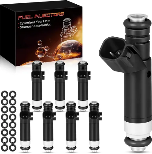 Vista 11 de FJ460 4.2L V6 Inyectores de combustible Compatibles con: Ford F150 1999-2003 F150 Heritage 2004, E150 2002-2003, E150 Eonoline/E150 Econoline Club