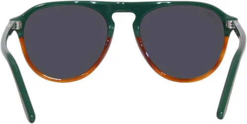 Vista 4 de Persol PO3302S Pilot - Gafas de sol para hombre, VerdeHavana ChiaraNegro Polarizado