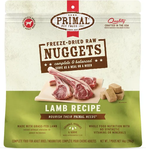 Vista 11 de Primal - Nuggets de alimento crudo liofilizado para perros, res, comida completa y balanceada, también se puede utilizar como complemento o premio