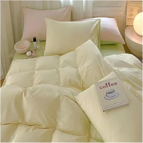 Vista 4 de Bed, Cotton Duvet Cover Set Double Bed Duvet Cover Set Duvet Cover Pillowcase Bedding Set Without Sheets