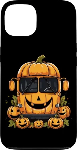 Vista 7 de iPhone 16 School Bus Pumpkin Halloween Driver Pumpkins Ride Spooky Fun Case
