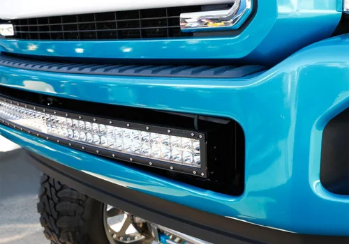 Vista 5 de iJDMTOY Barra de luz LED de 40 pulgadas para montaje en rejilla inferior compatible con Ford F250 F350 Super Duty 11-16, incluye (1) barra de luz