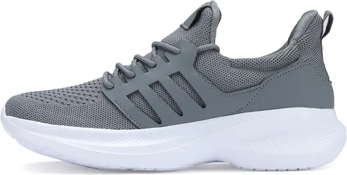 Vista 2 de Casbeam Zapatos de correr para hombre, cómodos, ligeros, transpirables, para caminar, con cordones, de malla, para entrenamiento, zapatos deportivos
