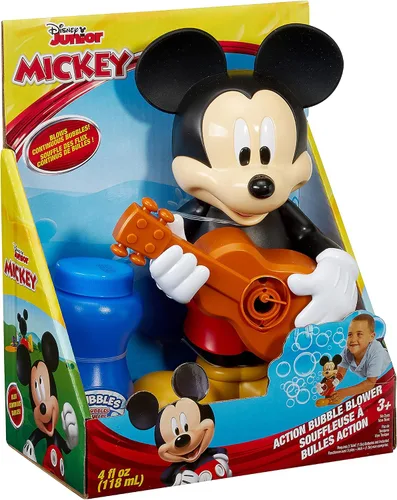 Vista 7 de Little Kids Disney Mickey Mouse - Máquina sopladora de burbujas de acción, incluye solución de burbujas, multicolor