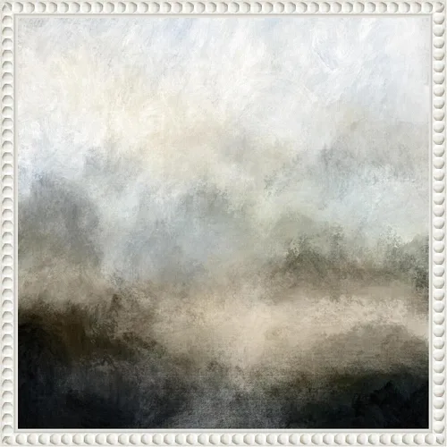 Vista 17 de Amanti Art Dan Hobday - Lienzo enmarcado para pared, 16 x 16 pulgadas, niebla de lago por Dan Hobday, lienzo enmarcado para pared, arte abstracto