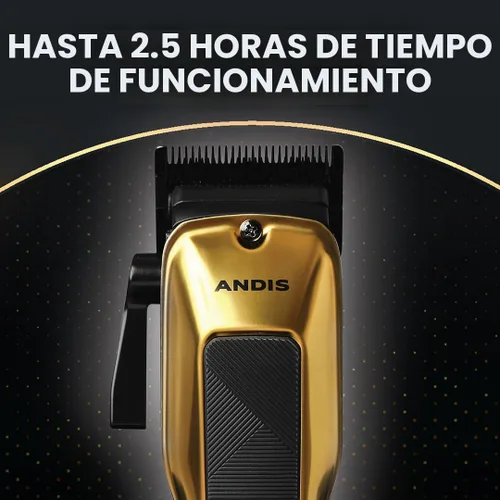Vista 10 de Andis 562312 Phenom Cortapelos con cable/inalámbrico, Phaze Blade, Oro