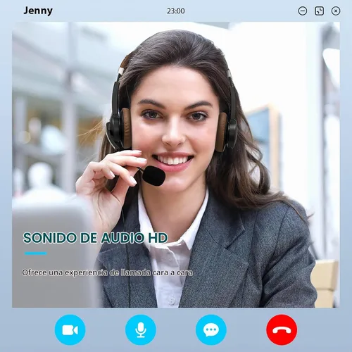 Vista 4 de Arama Auriculares USB con micrófono para PC, USB-C/A y conector de 0.1 in