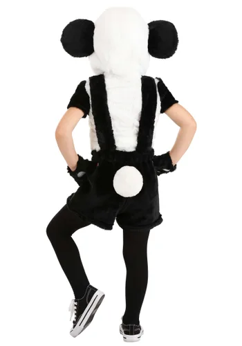 Vista 6 de Disfraz de Panda a la Moda para Niña Pequeña Multicolor