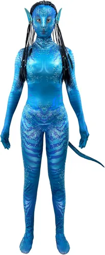 Vista 3 de Neytiri - Disfraz de cosplay de Halloween estilo 3D para mujeres adultas