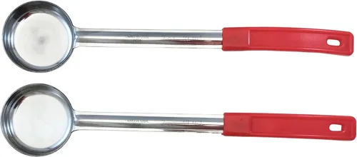 Vista 19 de Cuchara de acero inoxidable sólido de 1 onza para medir y servir; cucharas de grado comercial (paquete de 2) Commercial-Grade Spoodle for