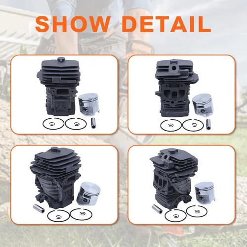 Vista 5 de 1143 020 1207, kit de cilindro de 1.732 in, para Stihl MS251 para pieza de motosierra